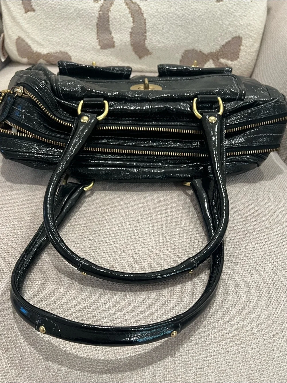 Vintage Coach Archive Limited Edition Patent Peyton Satchel